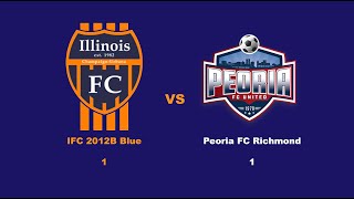 Illinois FC 2012 Blue vs Peoria FC Richmond at Midstate Cup 2024 [upl. by Atiner373]