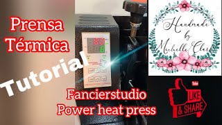 Tutorial para utilizar e instalar la prensa térmicaheat press de Fancierstudio [upl. by Nahtam]