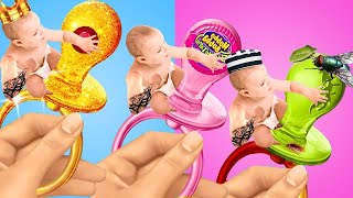 Rich Vs Poor Vs Giga Rich Pregnant In Jail Situations Crazy Moments amp Pregnant Hacks by Kaboom [upl. by Bibah686]