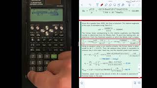 Calculate the friction factor for turbulent flow using Colebrook equation by a casio calculator [upl. by Aniz]