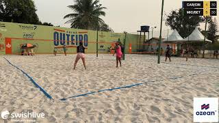 4ª Copa Outeiro de Beach Tennis  Categoria A Fem  Final CARCRI VS MICBET [upl. by Annoid]