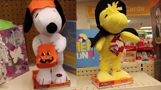 Animatronic Snoopy Halloween amp Woodstock Figures  Peanuts Theme Song Snoopy Song Snoopy cartoons [upl. by Ellirehs]