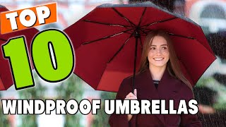 Best Windproof Umbrella In 2024  Top 10 New Windproof Umbrellas Review [upl. by Nilknarf]