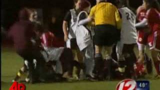 Raw Video Brawl at Girls Soccer Game [upl. by Seraphine]