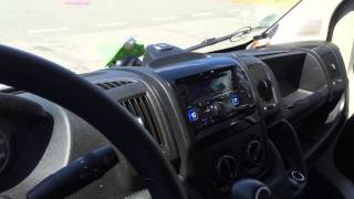 Alpine Bilstereo monteret i en Fiat Ducato [upl. by Trevar]