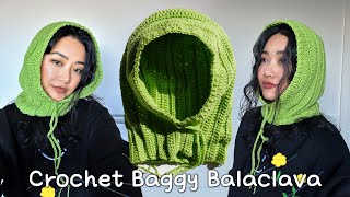 Easy Crochet Baggy Balaclava  Scoodie [upl. by Suollecram]