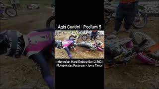 Agis Cantini Podium 5 Indonesian Hard Enduro Seri 2 2024 Chandra Amerta Nusantara Di Nongkojajar [upl. by Avuha]