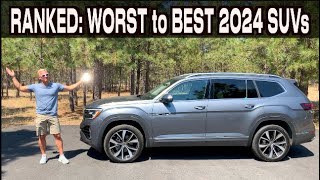 Ranking the Worst to Best 2024 Midsize SUVs [upl. by Novyat]