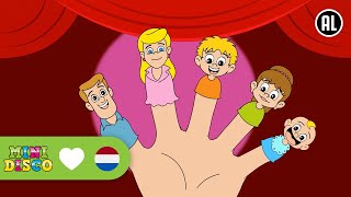 DE FAMILIE VINGER  Kinderliedjes  Liedjes voor Peuters en Kleuters  Minidisco [upl. by Relyt]