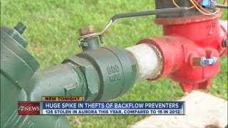 Backflow preventer thefts threaten Aurora drinking water [upl. by Ahsenad790]