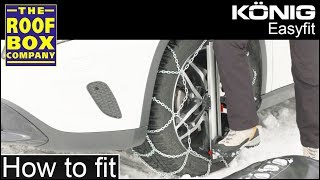 König Easy fit Snow Chains  How to fit [upl. by Pryce]