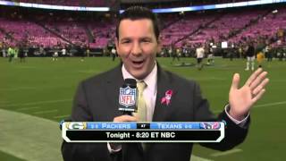 nfl reporter hit in head with football LMAO [upl. by Notsae172]