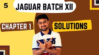 Solutions  Chapter 1  Class 12  L 5  Raoults Law  1  Jaguar Series 2223 [upl. by Tecla]