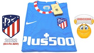 Atletico Madrid jersey THIRD kit 2022 DriFit ADV Unboxing amp Review  ASMR [upl. by Adnerad]