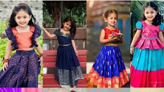 Cute pattu frock designs for kidsbaby kids traditional collection of kids wear [upl. by Aretina]