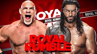 WWE Roman Reigns Vs Goldberg Full Match  Royal Rumble  WWE 2K23 [upl. by Cappello]