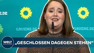 GRÜNE IN NIEDERSACHSEN CoVorsitzende Ricarda Lang – Hohes AfDWahlergebnis ist ein quotWarnzeichenquot [upl. by Tibbs]