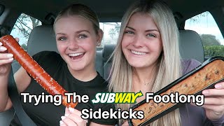 Trying The New Footlong Subway Sidekicks [upl. by Nodyarb]