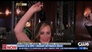 Sommelier and Magic Magician amp Certified Sommelier Ben Silver performs Wine Magic to promote event [upl. by Arlan521]