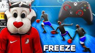 NEW FREEZE HESI DRIBBLE GLITCH IN NBA 2K22 BEST GLITCHY MOVE HANDCAM DRIBBLE TUTORIAL  SEASON 7 [upl. by Jennine314]