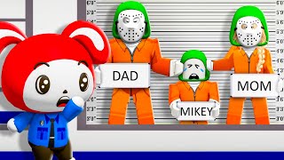 POLICE JJ Caught CRIMINAL Mikey Family in JAIL  Maizen Roblox  ROBLOX Brookhaven🏡RP FUNNY MOMENTS [upl. by Leruj171]