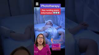 Phototherapy Pediatric Nursing SHORT  LevelUpRN [upl. by Aikal]