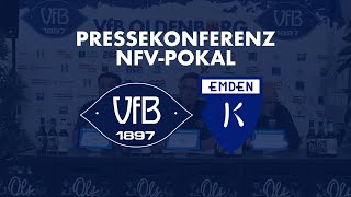 Pressekonferenz nach dem Pokalspiel gegen Kickers Emden [upl. by Airednaxela685]