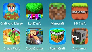 Craft and Merge Lokicraft Minecraft Hit Craft Chase Craft Crashcrafter Realmcraft Craftsman [upl. by Beesley]