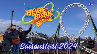 Heide Park Saisonstart 2024  Los geht´s der Spaß beginnt 🤩 [upl. by Zennas]