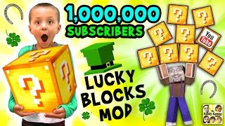 1 MILLION SUBSCRIBERS Minecraft Lucky Block Mod FGTEEV Gameplay Fun w Announcement [upl. by Ntsuj906]