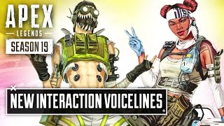 NEW Octane and Lifeline Interactions  Apex Legends Season 19 [upl. by Animrelliug978]