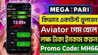 Aviator Predictor Account Register Bangla  Megapari Account Create 2024  Income Boyz [upl. by Jamel]