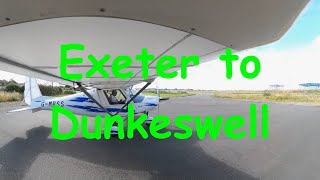 Exeter to Dunkeswell and back light aircraft Ikarus C42 [upl. by Aleemaj]