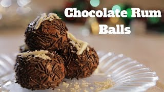 Rum Balls Recipe  No Bake Chocolate Rum Balls  Valentines Special Chocolate Recipe [upl. by Gerc149]