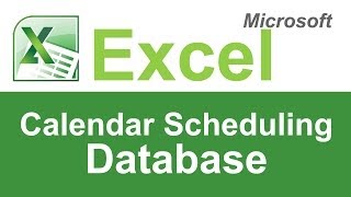 Microsoft Excel Calendar Scheduling Template [upl. by Laup336]