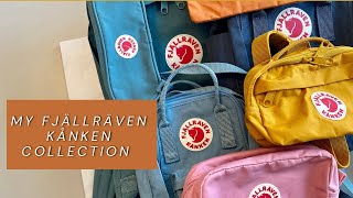 My Fjällräven Kånken Bag Collection amp Review  Styles  Colors  Accessories  Tips [upl. by Claiborn]