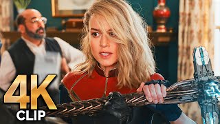 Captain Marvel amp Ms Marvel Swapping Place Fight Scene  THE MARVELS 2023 Movie CLIP 4K [upl. by Cyn]