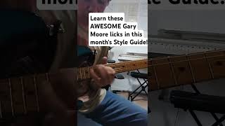 shorts garymoore guitar bluesguitarlicks AWESOME Gary Moore licks in this months Style Guide [upl. by Nibot539]