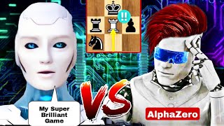 100 Accuracy Chess Stockfish Vs AlphaZero Brilliant Chess Game  Middle Game Chess Strategy Chess [upl. by Nodnyl]