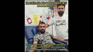 kashmiri BlooD DonoRs meet our Heros short videotrending [upl. by Winnick]