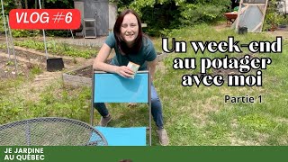 Vlog 6 Un WeekEnd Productif au Potager Bio Plantations Paillage et Astuces 🌱 [upl. by Lussier]