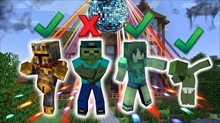 Minecraft MARK FRIENDLY ZOMBIE HAS A HOUSE PARTY  WILD ENDING TO HIS HOUSE  Minecraft Mods [upl. by Annay446]