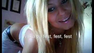 Sommar pojkarna  Vi ska på fest Lyrics [upl. by Crissie4]