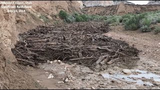 Monstrous Flash Flood amp Debris Flow l Johnson Canyon UT 7162018 [upl. by Anyah251]