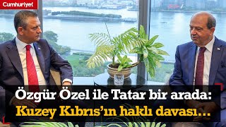 Özgür Özel New Yorkta Ersin Tatar ile bir araya geldi Kuzey Kıbrısın haklı davası er ya da geç [upl. by Jarus]