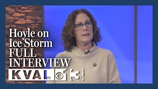 Val Hoyle Responds to Ice Storm  FULL INTERVIEW [upl. by Terraj]