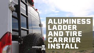 How to Install an Aluminess ProMaster Ladder and Tire Carrier [upl. by Nesmat]