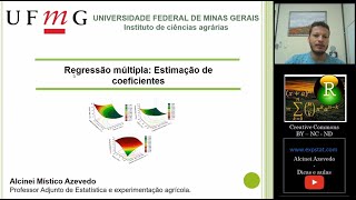 Regressão múltipla Aula 3  Estimação de coeficientes de regressão [upl. by Reywas]