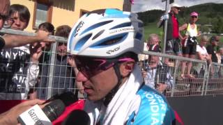 Domenico Pozzovivo  Intervista postgara  Tappa 16  Giro dItalia 2017 [upl. by Ynad189]