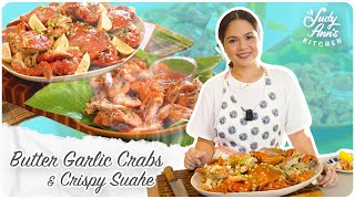 Butter Garlic Crabs and Crispy Suahe  Judy Anns Kitchen [upl. by Aowda986]